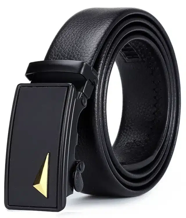 Synthetic Casual Belt for Men (Black)