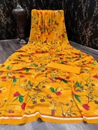 कनूड़ा प्रिंट्स फैंसी विमेंस जॉर्जेट प्रिंटेड साड़ी 