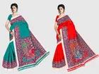 Khadi Silk Printed Saree for Women 