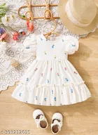 Cotton Blend Frock for Girls 