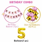 5th Happy Birthday Balloon Decoration Kit, PInk, Set of 1
