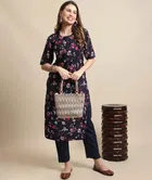 TRENDY KURTA SET FOR WOMEN Blue (XXL)