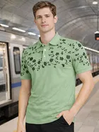 Polo Printed Cotton Blend T-shirt for Men 