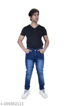 Denim Slim Fit Jeans for Men (Blue, 28)
