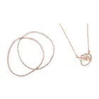 Rose Gold Plated Pendants with Bracelets for Women 