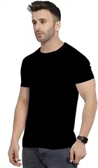 Solid Round Neck T-Shirt for Men 