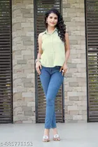 Sleeveless Cotton Shirt for Women 
