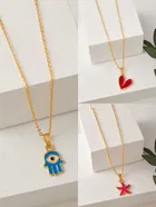 Gold Plated Chain & Pendant for Women & Girls 