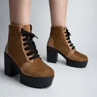 Shoetopia Girls Boots Beige Suede Size 14-15 Years