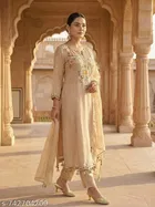 Embroidered Floral A-line Kurta Set for Women 