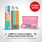 Y1+Pencils 10 pcs with free Sharpener+Eraser and Digital Writing Tablet Pencil Case 