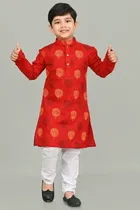 Printed Cotton Kurta and Pajama Set for Boys 