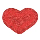 Polypropylene PP Doormat, Red, Pack of 2 