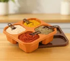 4 Sections Multipurpose Masala Rangoli Dabba Box Set, Spice Box Set 