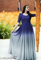 Pleated Embellished Maxi Dress for Women 