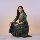 Viscose Rayon Kurti for Women, Green 