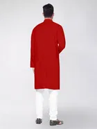 Cotton Blend Solid Kurta for Men 