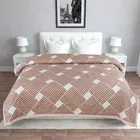 Arch Fab AC Reversible Double Comforter Abstract Brown 220x230cms