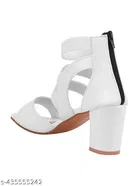 Shoetopia Solid Round Toe Block Heels for Kids 