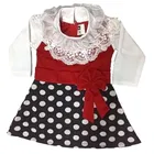 Printed Cotton Blend Frock for Girls 