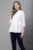 Cotton Embroidered Top for Women 
