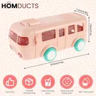 Plastic Bus Shape Sipper Bottle for Kids, Multicolor 