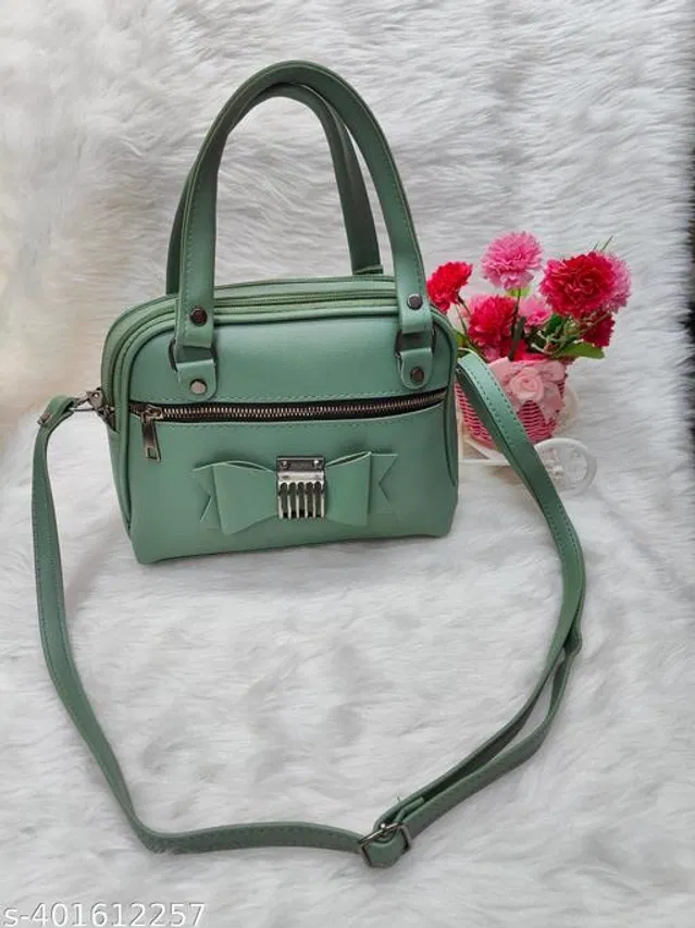 PU Sling Bag for Women (Green)