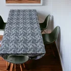 Polyester Printed Table Cloth (Grey, 40x60 inches)