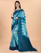 Chinon Solid Saree for Women 