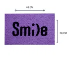Status PVC Smile Anti Skid Mat 38x58cm Lavender