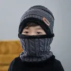 Woolen Cap with Neck Warmer for Kids 