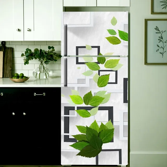 Vinyl Wallpaper Sticker for Fridge Door (Multicolor, 60x160 cm)