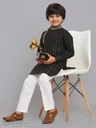 Cotton Blend Kurta with Pyjama for Boys 