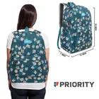 Priority 16 Inch All over Printed Polyester College Backpack For Boys & Girls | Office Bag For Men & Women | Casual Backpack For Unisex - INV16054