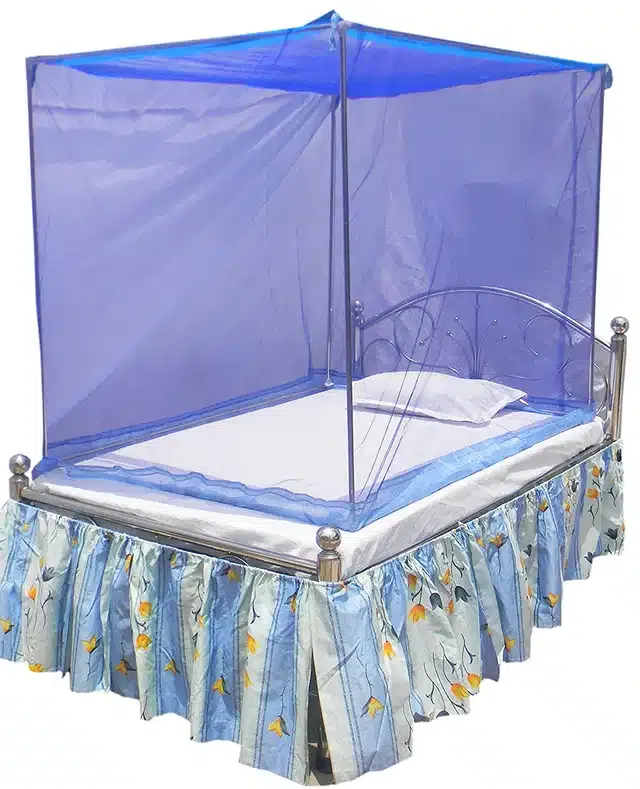 Single Bed Mosquito Net (Blue, 6x3 feet)