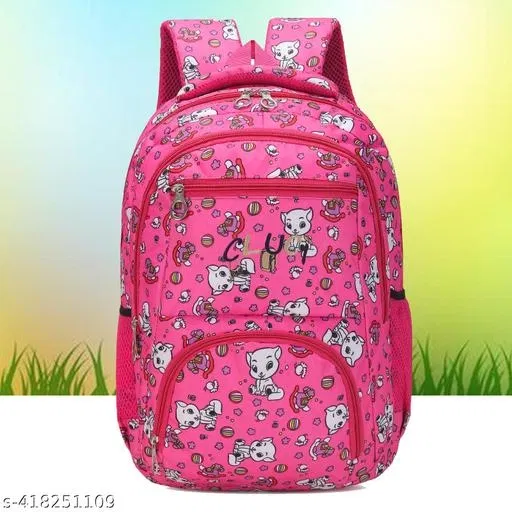 Rubber Backpack Bag, Pink