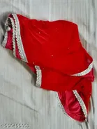 Velvet Solid Dupatta for Women, Red 