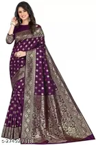 Jacquard Zari Woven Saree for Women 