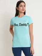 Round Neck Printed T-Shirt for Women & Girls 