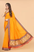 Vichitra Embellished Saree for Women 