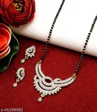 Alloy Mangalsutra with Earrings for Women 