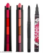Combo of Kajal with 2 Pcs Mini 5-in-1 Lipsticks & Eyeliner 
