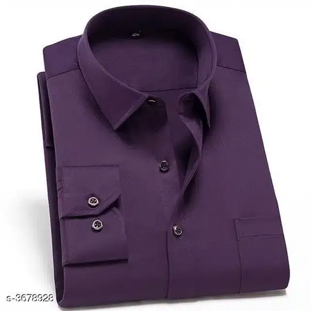 Shirts for Men (Purple, L)