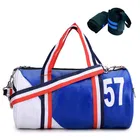 PU Leather Gym Bag with Wristband for Men & Women 