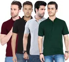 Polo Solid T-shirt Pack of 4 for Men 
