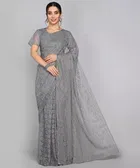 Net Floral Saree for Women 