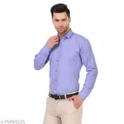 Cotton Blend Solid Full Sleeves Shirt for Men 