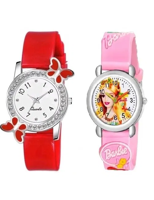 Analog Watches for Women & Girls (Multicolor, Pack of 2)