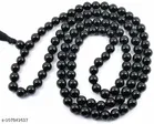 Black Hakik Mala Japa Mala Necklace Chain for Men 
