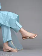 Embellished Synthetic Flat Sandals for Women 